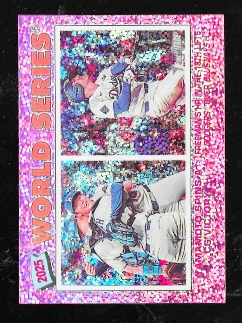 * 2026 * MISPRINT ** TOPPS CARD BASEBALL WORLD SERIES #311 PURPLE SPARKLE HOLO
